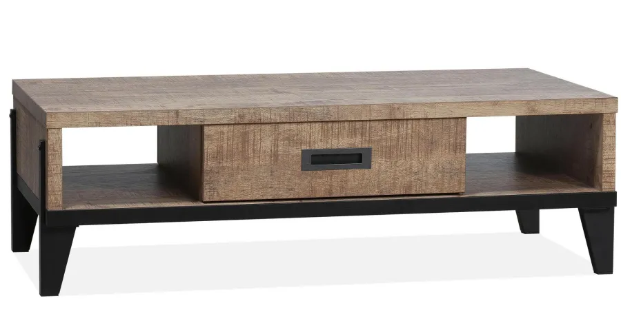 WoonMax Vigo Mango salontafel lamulux met 1 lade Outlet