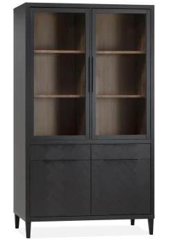 WoonMax Vitrinekast Gamma Old Piano - 2 glazen deuren Discount