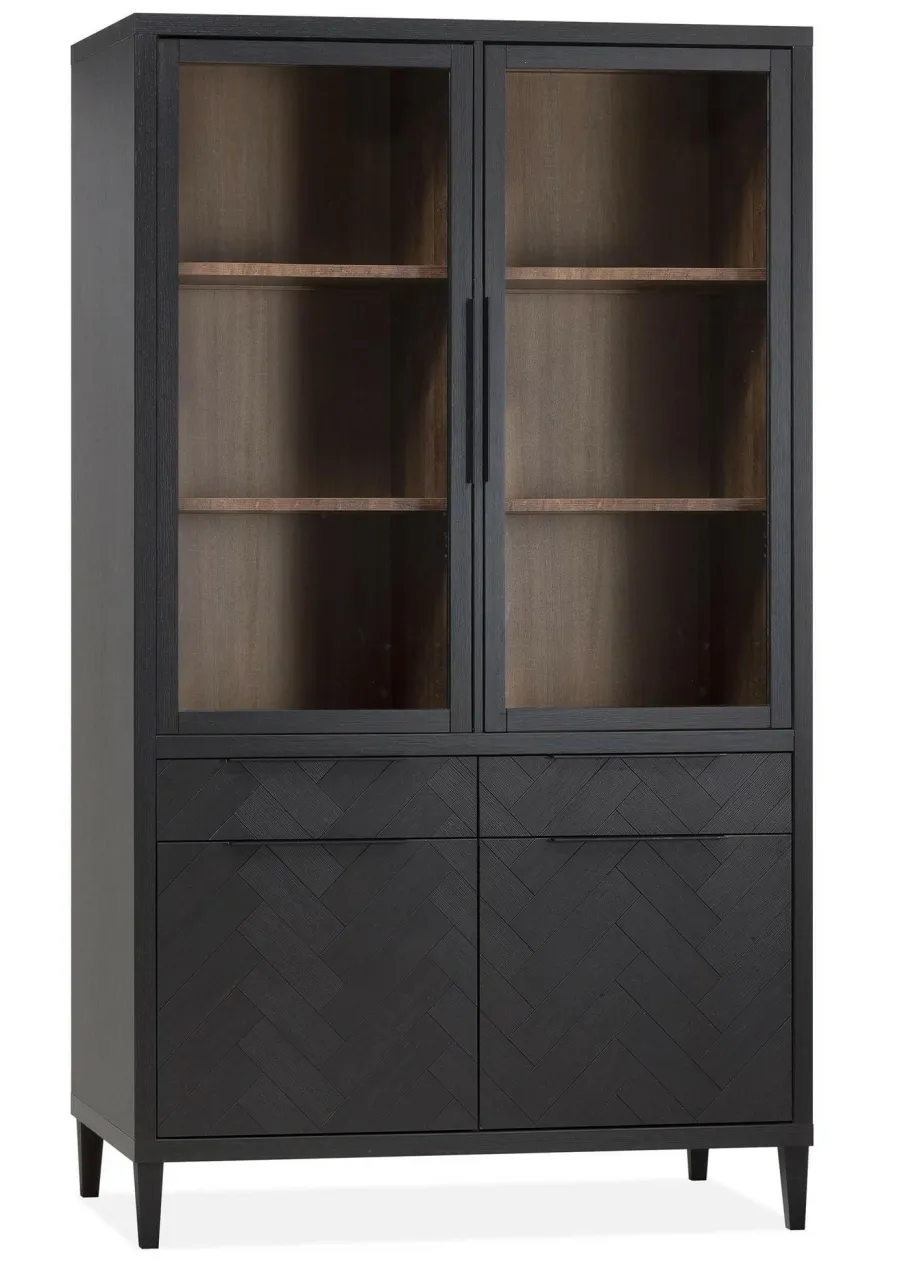 WoonMax Vitrinekast Gamma Old Piano - 2 glazen deuren Discount