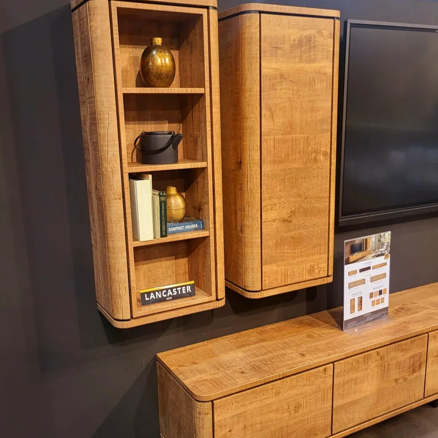 WoonMax Wandkast Lancaster 4 open vakken - leverbaar in 7 kleuren Sale