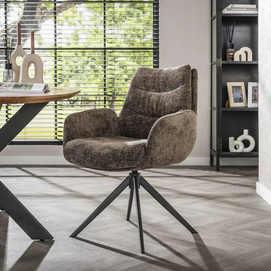 WoonStijl Armstoel lounge Rich taupe Discount