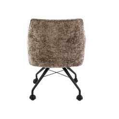WoonStijl Armstoel Raster wieltjes Hoven champagne Online