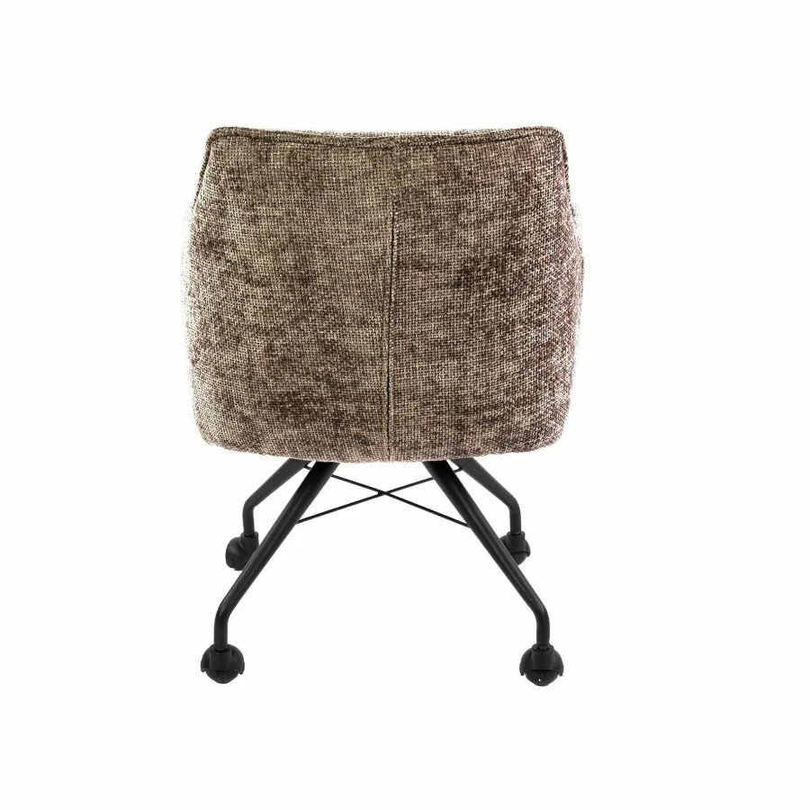 WoonStijl Armstoel Raster wieltjes Hoven champagne Online