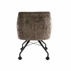 WoonStijl Armstoel Raster wieltjes Hoven Taupe New