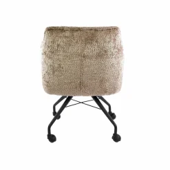 WoonStijl Armstoel Raster wieltjes Alura zand Outlet