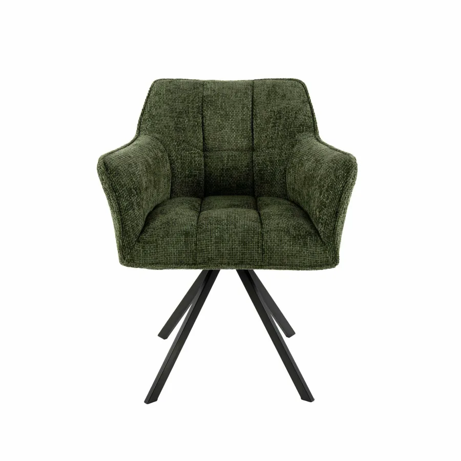 WoonStijl Armstoel raster draaibaar Hoven Groen Outlet