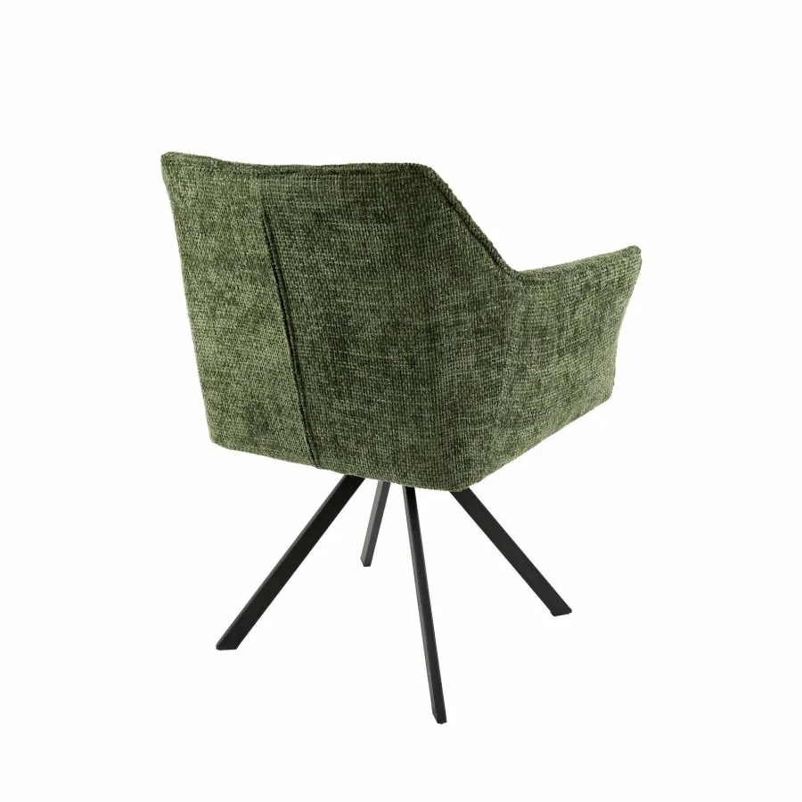 WoonStijl Armstoel raster draaibaar Hoven Groen Outlet
