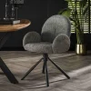 WoonStijl Armstoel rondo Boucle grijs Outlet