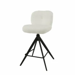 WoonStijl Barstoel Comfort draaibaar Boucle Wit Clearance