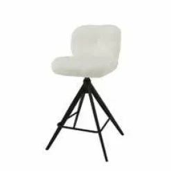 WoonStijl Barstoel Comfort draaibaar Boucle Wit Sale