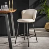 WoonStijl Barstoel Curve Boucle wit Discount