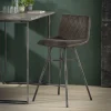 WoonStijl Barstoel diamond platte buis VPE4 / Antraciet velours Outlet