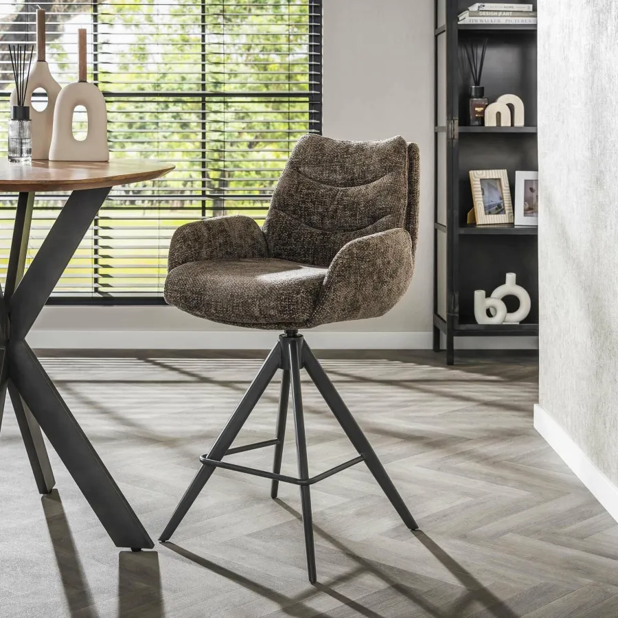 WoonStijl Barstoel lounge Rich taupe Discount