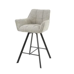 WoonStijl Barstoel Raster draaibaar zand boucle New