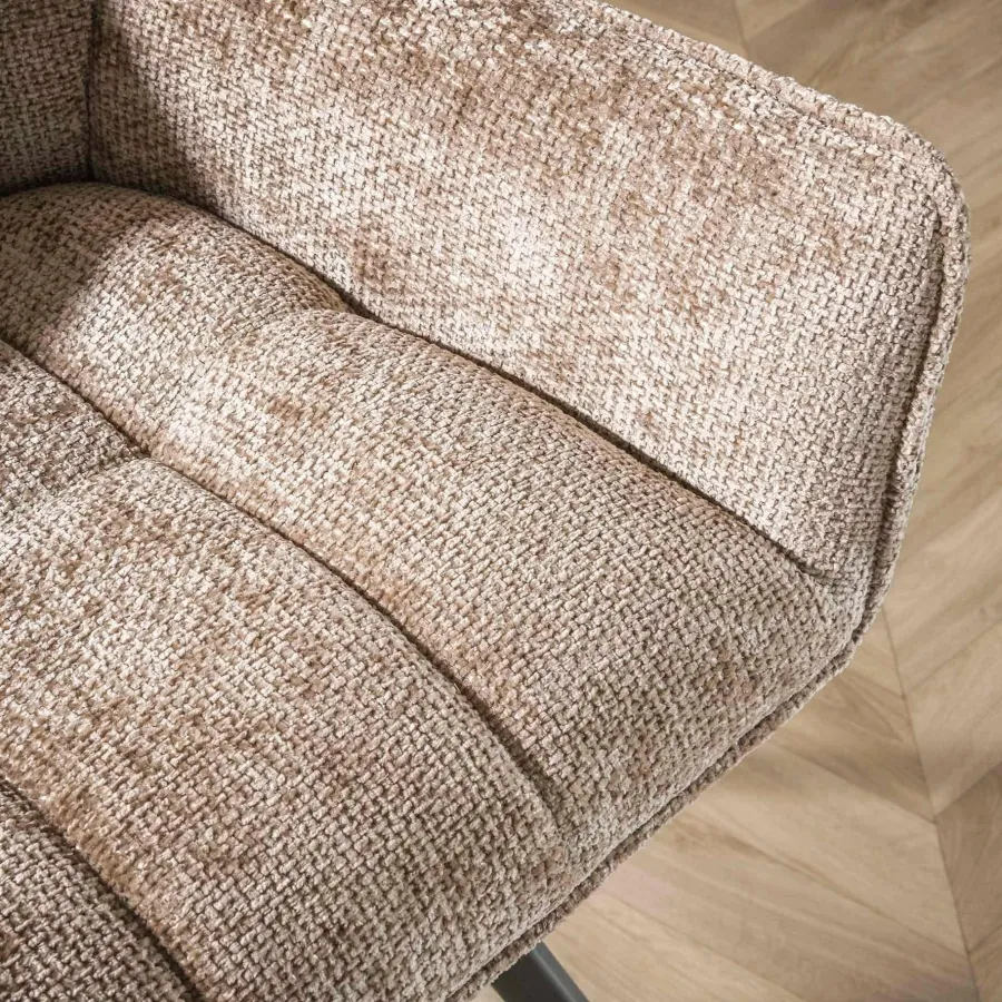 WoonStijl Barstoel raster draaibaar Rich Champagne Hot