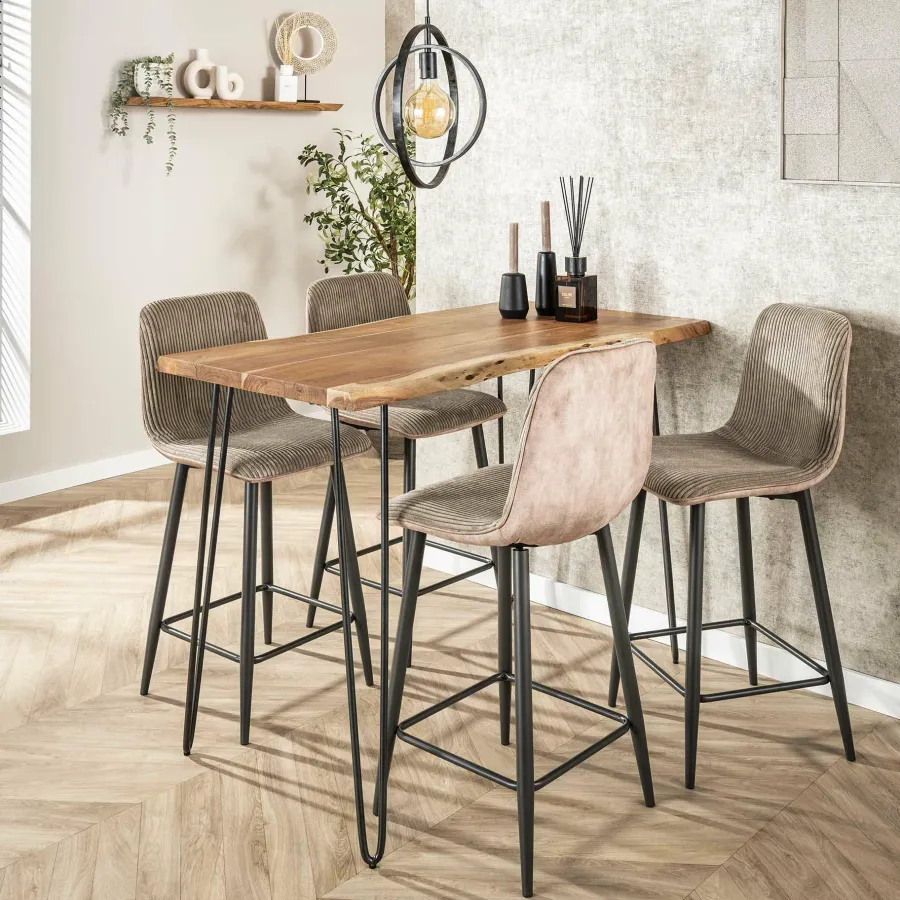 WoonStijl Barstoel Rib Rock zand Sale