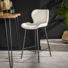 WoonStijl Barstoel ronde buis Boucle wit Best