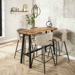 WoonStijl Barstoel Salon Tissee cargo zandkleur Clearance