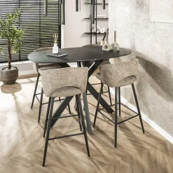 WoonStijl Barstoel Salon Tissee cargo zandkleur Clearance
