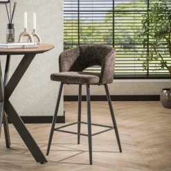 WoonStijl Barstoel Salon Tissee cargo bruin New