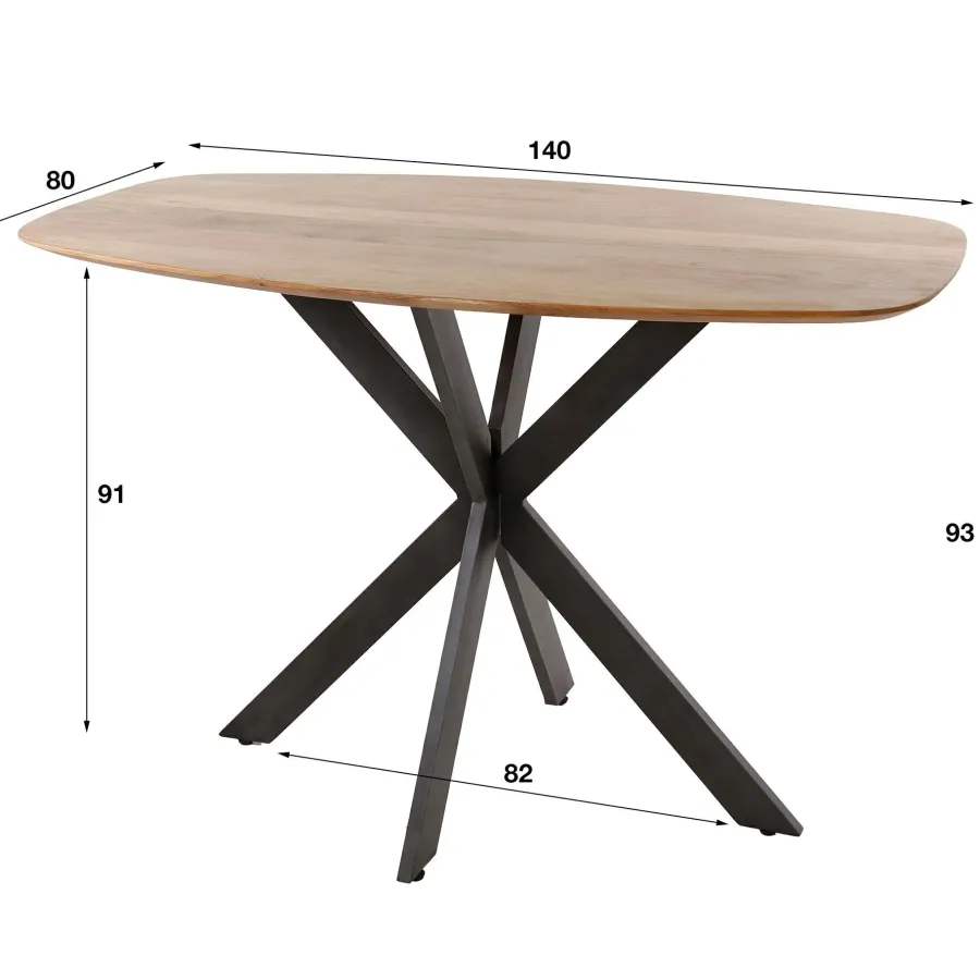 WoonStijl Bartafel Arhus solid 140 cm Discount