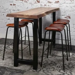 WoonStijl Bartafel boomstam 150 bladdikte 60 mm / Massief acacia naturel