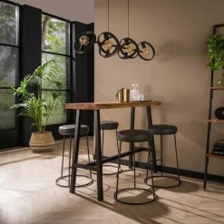 WoonStijl Bartafel live edge 2+3 dik / massief Acacia naturel Best