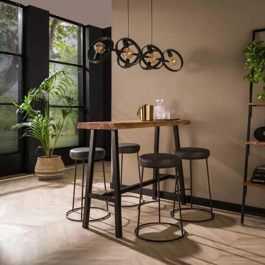 WoonStijl Bartafel live edge 2+3 dik / massief Acacia naturel Best
