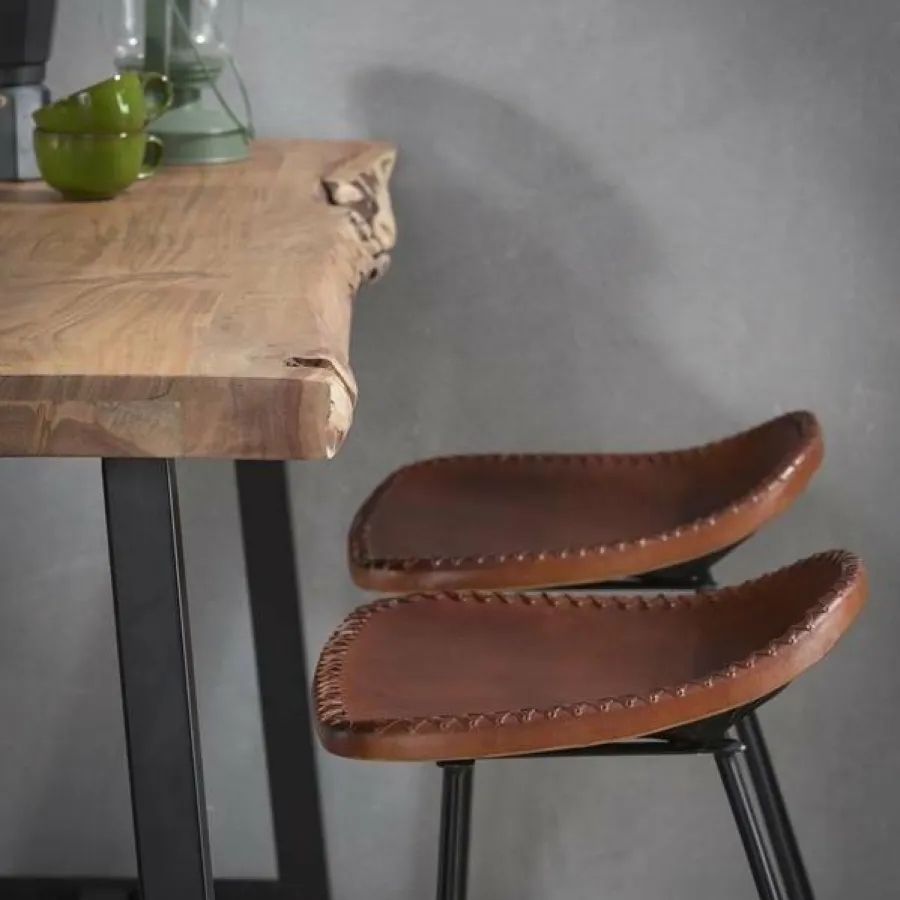WoonStijl Bartafel live edge 2+3 dik / massief Acacia naturel Best