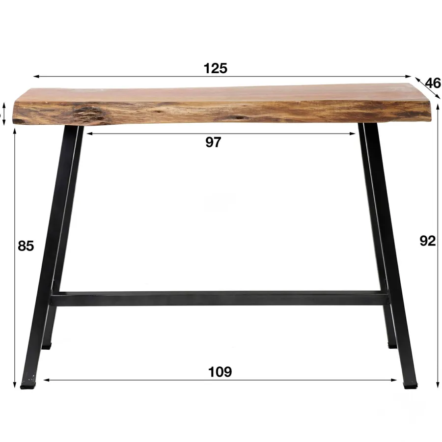 WoonStijl Bartafel live edge 2+3 dik / massief Acacia naturel Best