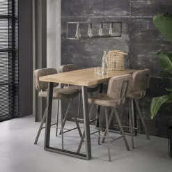 WoonStijl Bartafel 135x70 massief trapeziumvormig Online