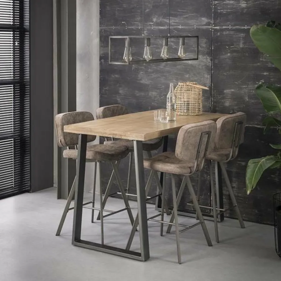 WoonStijl Bartafel 135x70 massief trapeziumvormig Online