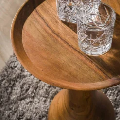 WoonStijl Bijzettafel Acacia massieve voet druppel Hot