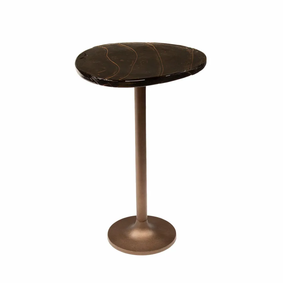 WoonStijl Bijzettafel L Eclipse koper antiek finish Clearance