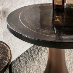 WoonStijl Bijzettafel M druppel Eclipse koper antiek finish