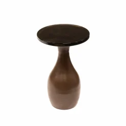 WoonStijl Bijzettafel S druppel Eclipse koper antiek finish Outlet
