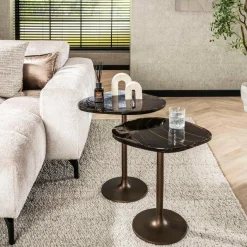 WoonStijl Bijzettafel S Eclipse koper antiek finish Outlet