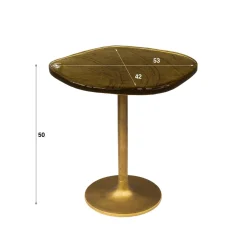 WoonStijl Bijzettafel S Eclipse koper antiek finish Outlet