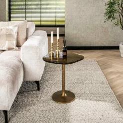 WoonStijl Bijzettafel S Eclipse goud antiek finish Clearance