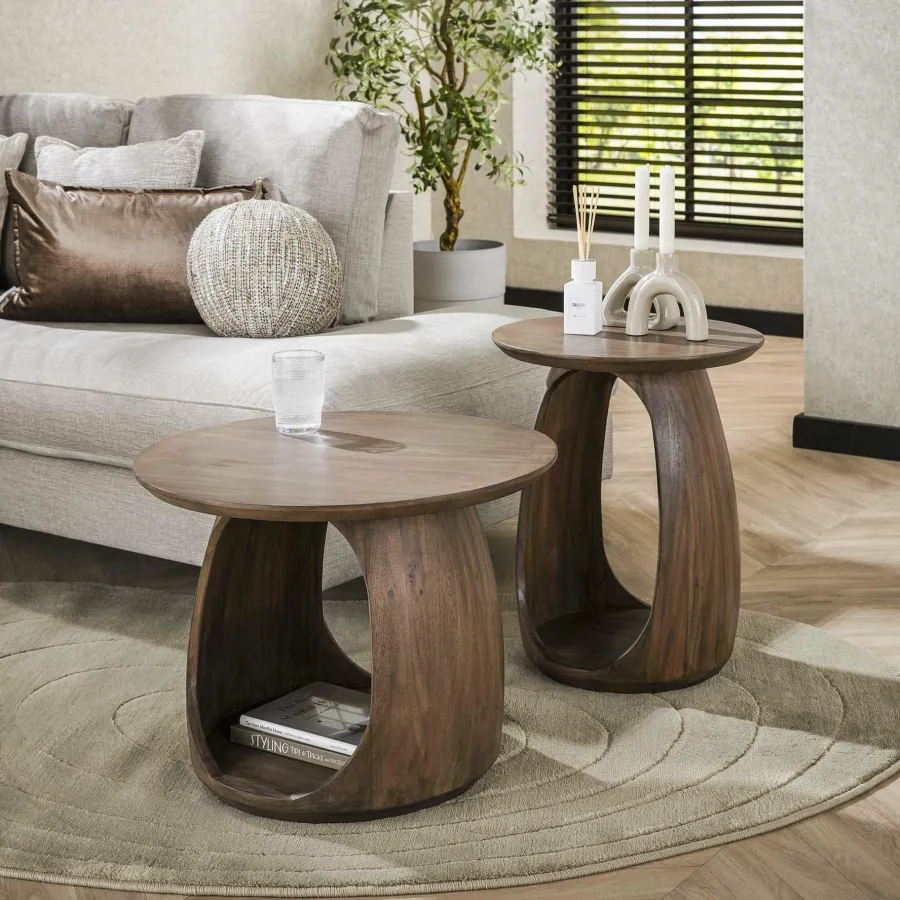 WoonStijl Bijzettafel S Flow Solid Outlet