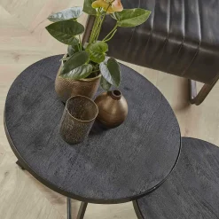 WoonStijl Bijzettafel set van 2 Yucon black Online