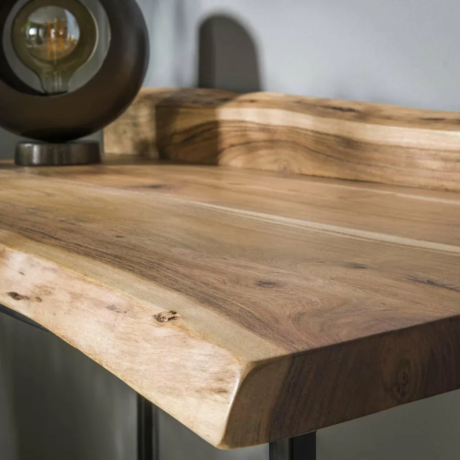 WoonStijl Bureau 110x60 live edge Clearance
