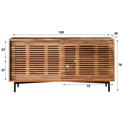 WoonStijl Dressoir 2 deuren slide 150 cm Clearance