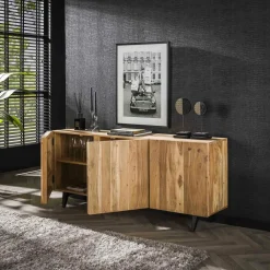 WoonStijl Dressoir 3 deuren block acacia Online