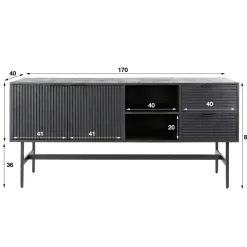 WoonStijl Dressoir 2 deurs en 2 lades marina Sale
