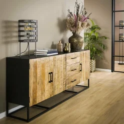 WoonStijl Dressoir Mango Metal Wood Clearance