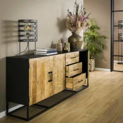 WoonStijl Dressoir Mango Metal Wood Clearance