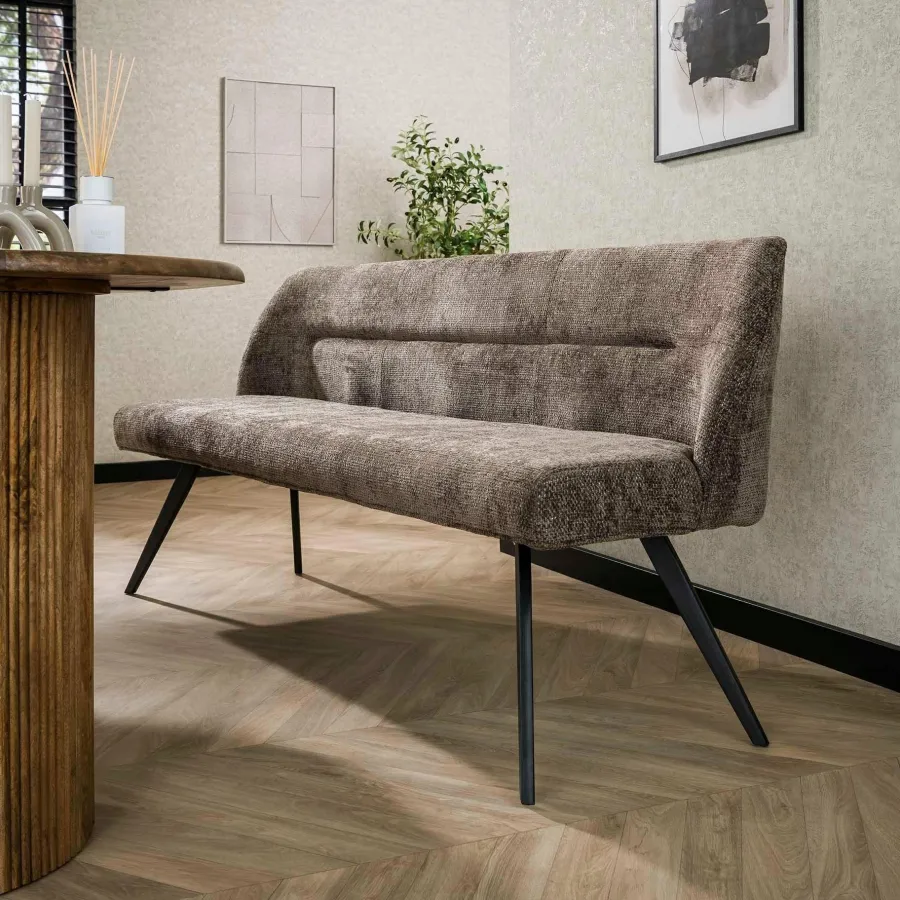 WoonStijl Eetkamerbank pull Rich Taupe Online