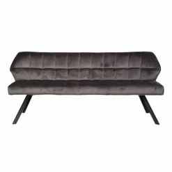 WoonStijl Eetkamerbank raster 180 velvet antraciet Clearance