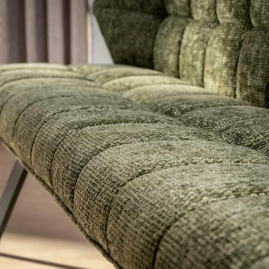 WoonStijl Eetkamerbank Raster 180 cm Hoven groen Discount